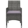 vidaXL 9 Piece Garden Dining Set Grey