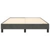 vidaXL Box Spring Bed Frame Dark Grey Double Velvet