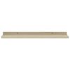 vidaXL Wall Shelves 4 pcs White and Sonoma Oak 60x9x3 cm