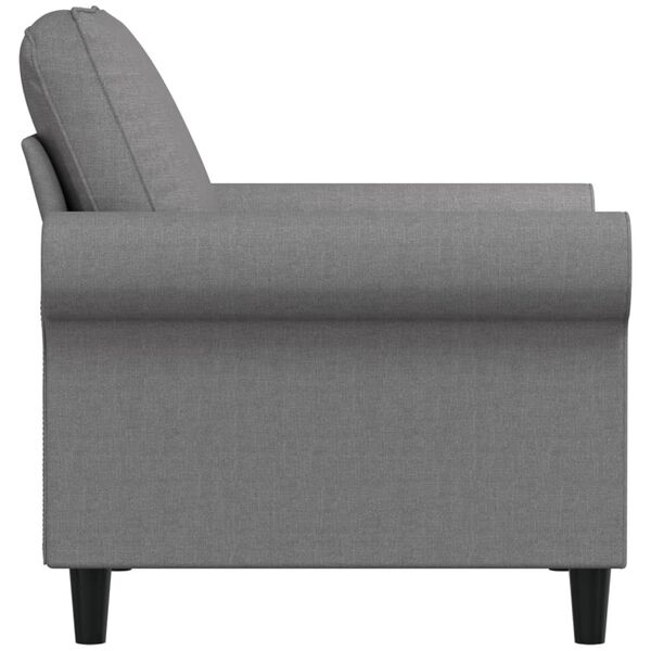 vidaXL Sofa Chair Light Grey 60 cm Fabric