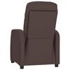 vidaXL Recliner Chair Dark Brown Fabric