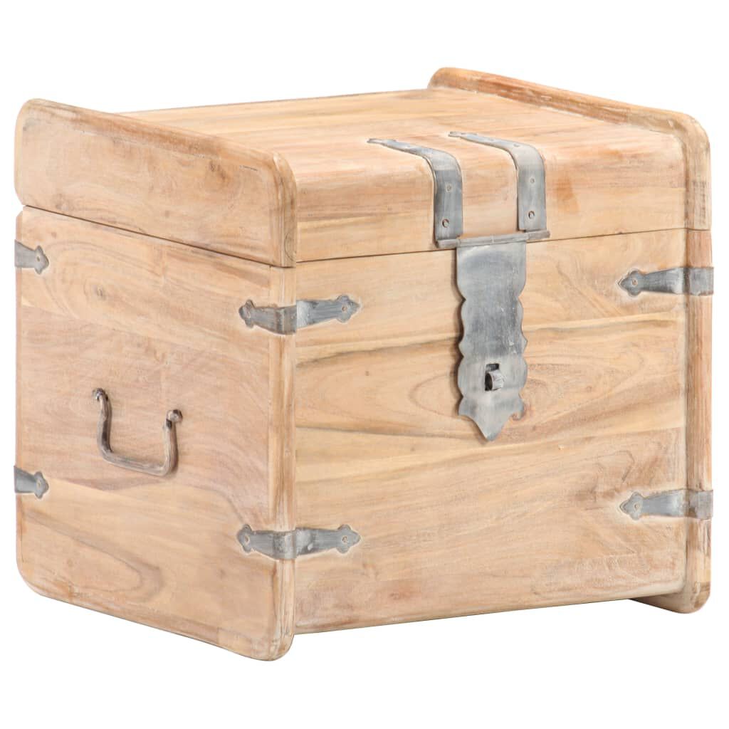 vidaXL Chest 40x40x40 cm Solid Acacia Wood