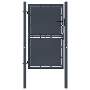 vidaXL Garden Gate Steel 100x150 cm Anthracite