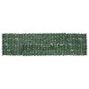 vidaXL Balcony Screen with Dark Green Leaves 400x100 cm