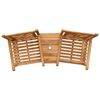 vidaXL Outdoor Chairs Brown 152 x 63 x 89 cm Solid teak wood