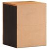 vidaXL Bathroom Wall Cabinet Brown and Black Solid Wood Mango