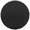 vidaXL 3 Piece Bistro Set with Cushions Black Poly Rattan