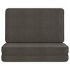 vidaXL Folding Floor Chair Dark Grey Fabric