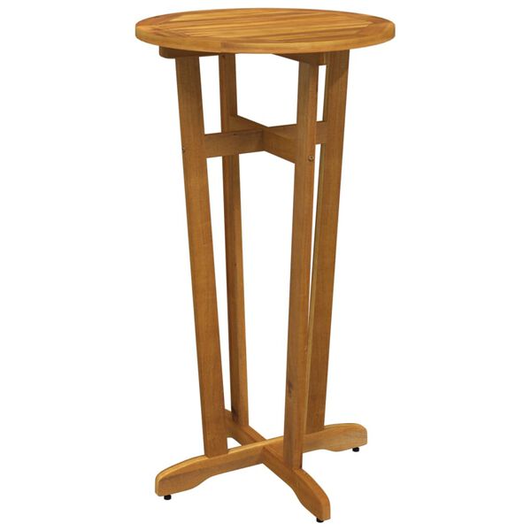 vidaXL Garden Bar Table Ø60x105 cm Solid Wood Acacia