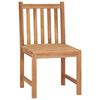vidaXL 4 Piece Garden Dining Set Solid Wood Teak