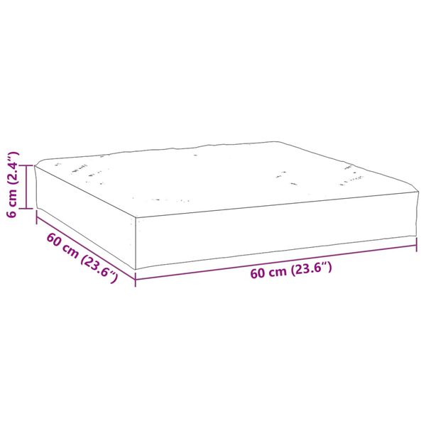 vidaXL Pallet Cushion Blue Oxford Fabric