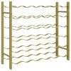 vidaXL Wine Rack for 36 Bottles Gold Metal