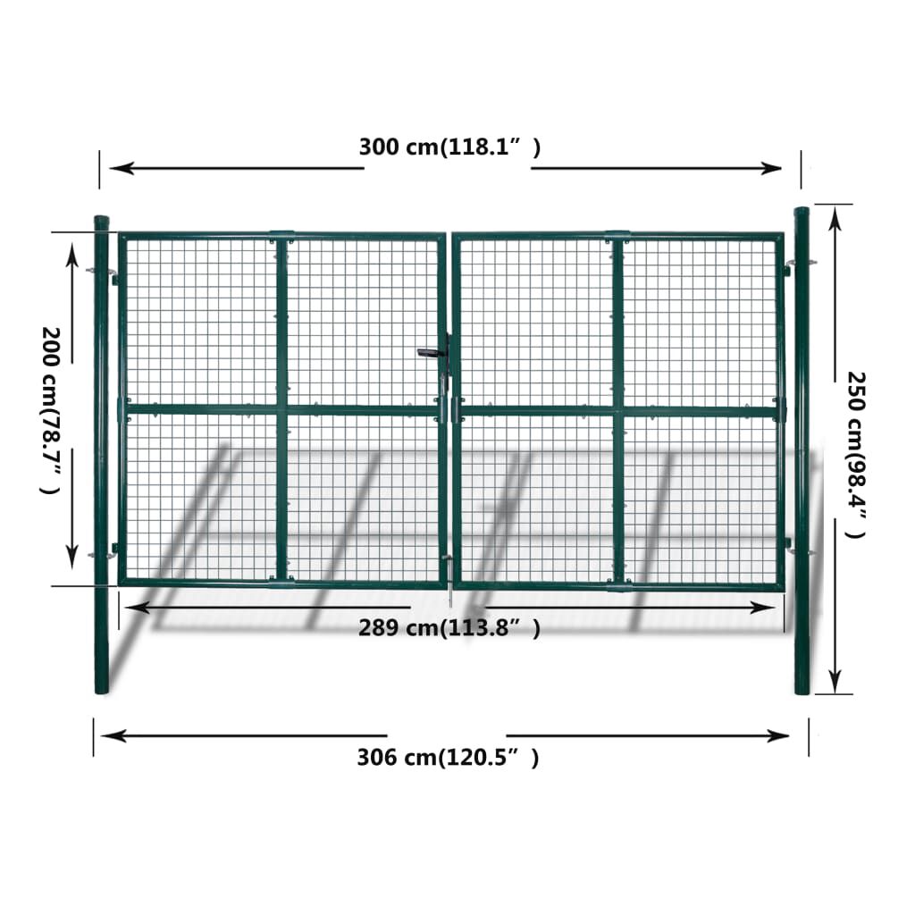 Garden Mesh Gate Fence Door Wall Grille 289 x 200 cm