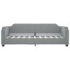 vidaXL Daybed with Trundle without Mattress Light Grey 100x190 cm