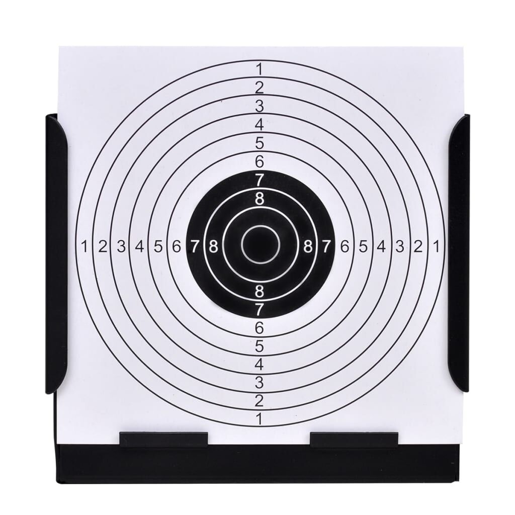 14 cm Square Target Holder Pellet Trap + 100 Paper Targets