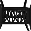 vidaXL 3 Piece Bistro Set Cast Aluminium Black