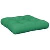 vidaXL Pallet Cushion Green 60x60x12 cm Fabric