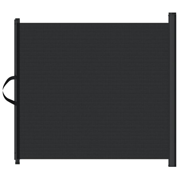 vidaXL Retractable Pet Gate Black 102.5x125 cm