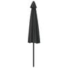 vidaXL Garden Parasol with Aluminium Pole Anthracite 300x155 cm Half