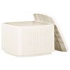 vidaXL Garden Table White 53x53x40 cm Plastic