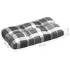 vidaXL Pallet Sofa Cushions 7 pcs Grey Check Pattern