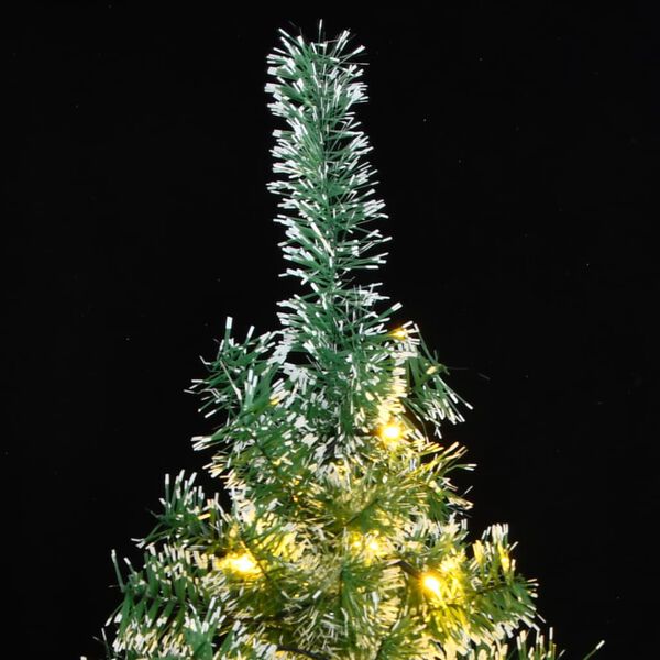 vidaXL Artificial Christmas Tree 300 LEDs & Flocked Snow 210 cm