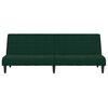 vidaXL 2-Seater Sofa Bed Dark Green Velvet