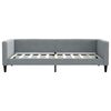 vidaXL Daybed with Trundle without Mattress Light Grey 100x190 cm