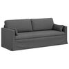 vidaXL Sofa 2 pcs Dark Grey 198 x 78 x 80 cm Fabric