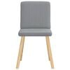 vidaXL Dining Chairs 2 pcs Light Grey Fabric