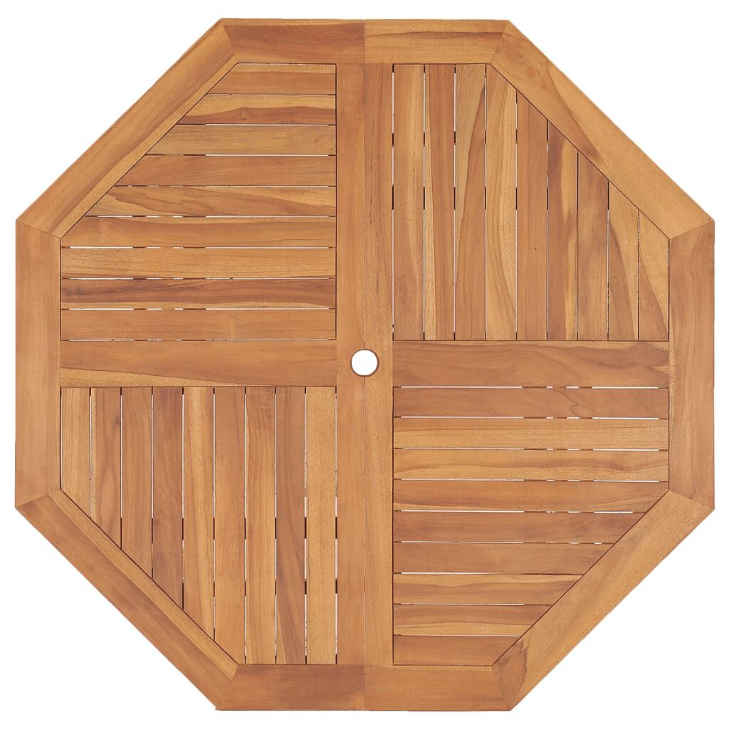 vidaXL Garden Dining Table 110x110x75 cm Solid Wood Teak