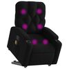 vidaXL Stand up Massage Recliner Chair Black Fabric