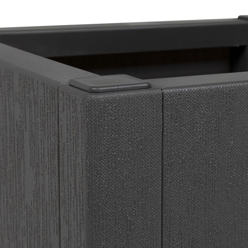 vidaXL Garden Planter in Dark Grey, 36x36x35 cm, made of PP