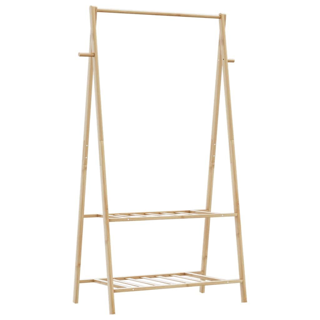 vidaXL Clothes Rack with Shelves 96x45.5x150.5 cm Bamboo