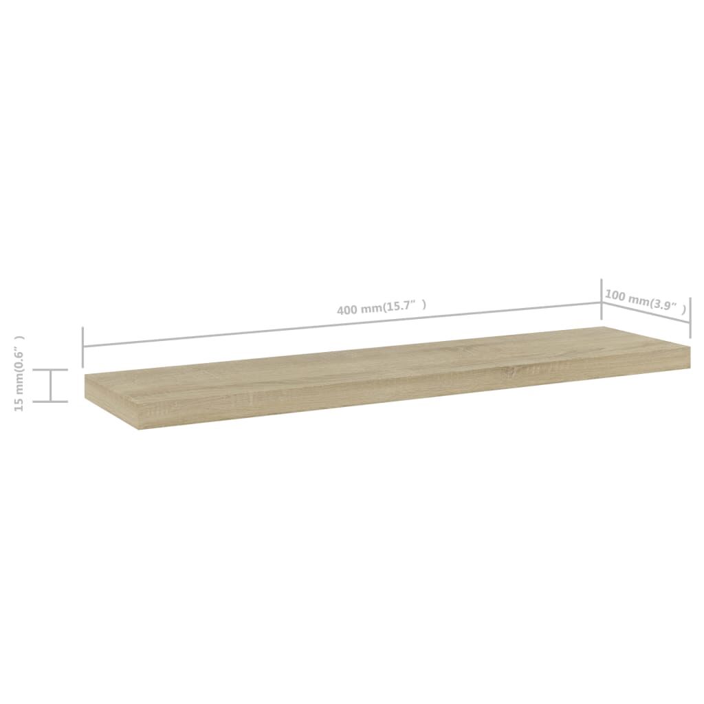 vidaXL Bookshelf Boards 8 pcs Sonoma Oak 40x10x1.5 cm Engineered Wood