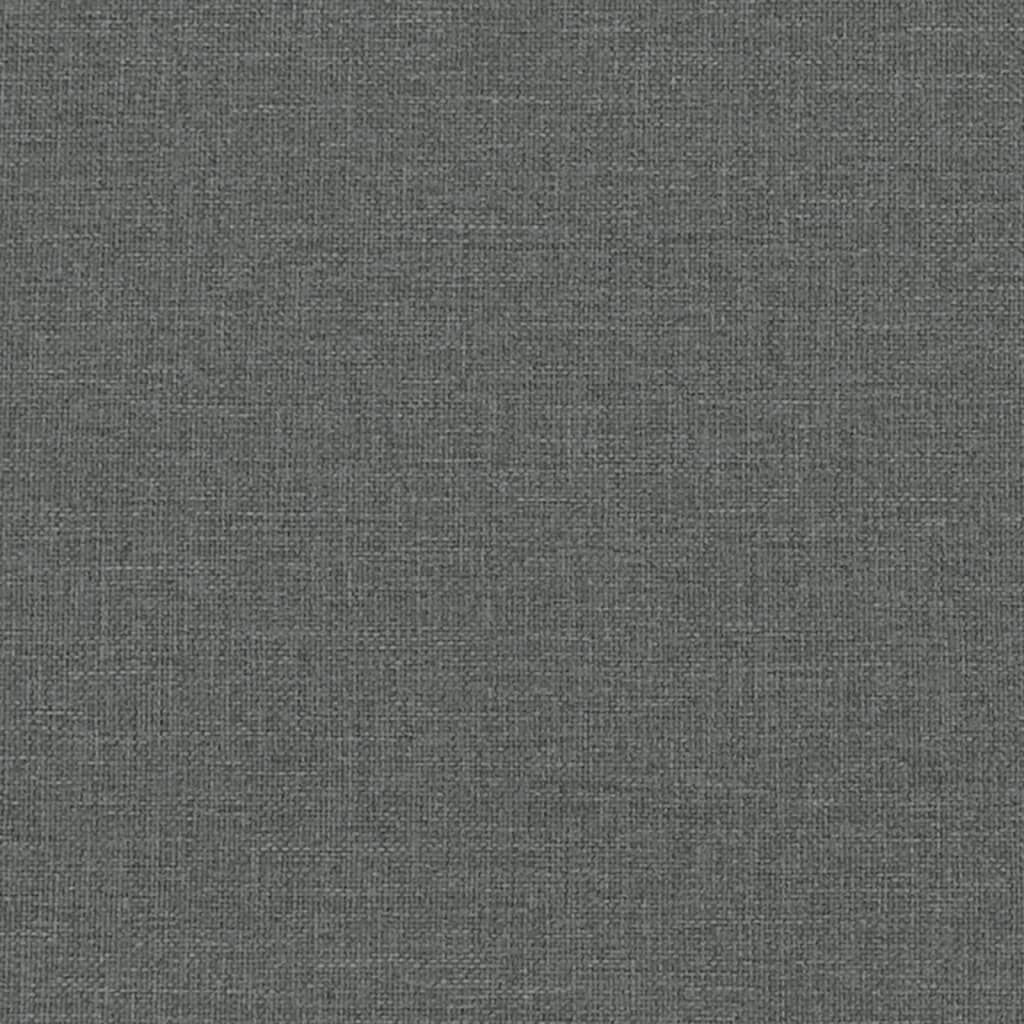 vidaXL 2 Piece Sofa Set Dark Grey Fabric