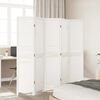 vidaXL Room Divider&nbsp;5 Panels White Solid Wood Paulownia