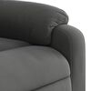 vidaXL Massage Recliner Chair Dark Grey Microfibre Fabric