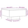 vidaXL Coffee Table Artisan Oak 60x60x31.5 cm Engineered Wood