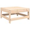 vidaXL Garden Footstool with Cushion Solid Wood Pine