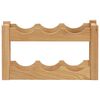 vidaXL Wine Rack for 6 Bottles 37x21x21 cm Solid Oak Wood