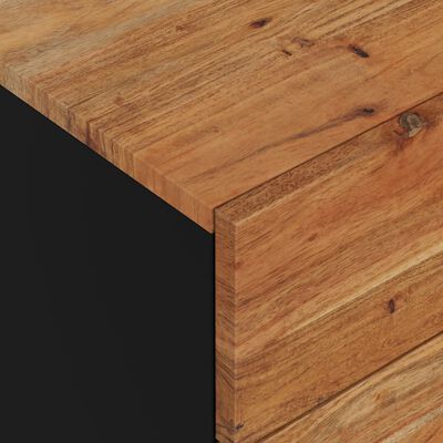 vidaXL Bedside Cabinet 50x33x60 cm Solid Wood Acacia&Engineered Wood
