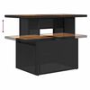 vidaXL Garden Dining Set Manual 5 pcs Black and Teal 100 x 55 x 73 cm