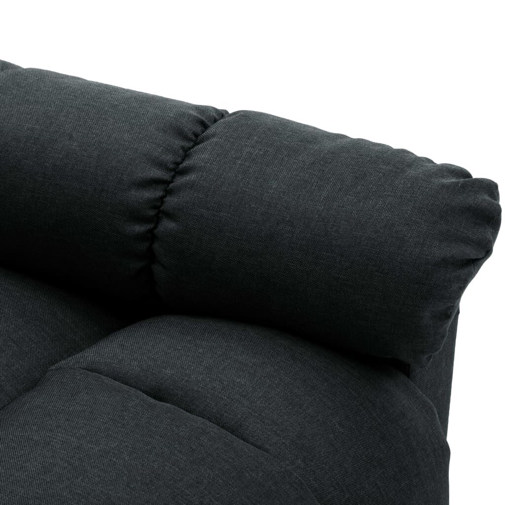 vidaXL Electric Recliner Chair Dark Grey Fabric