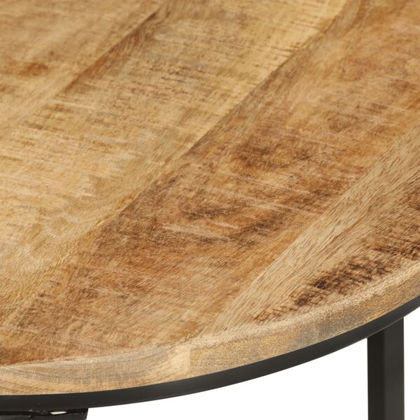 vidaXL Nesting Tables 3 pcs Solid Rough Wood Mango