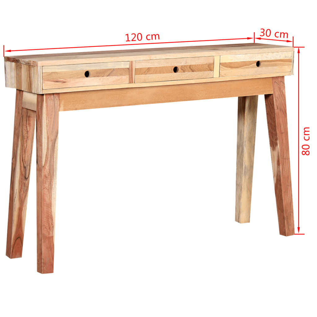 vidaXL Console Table Solid Reclaimed Wood