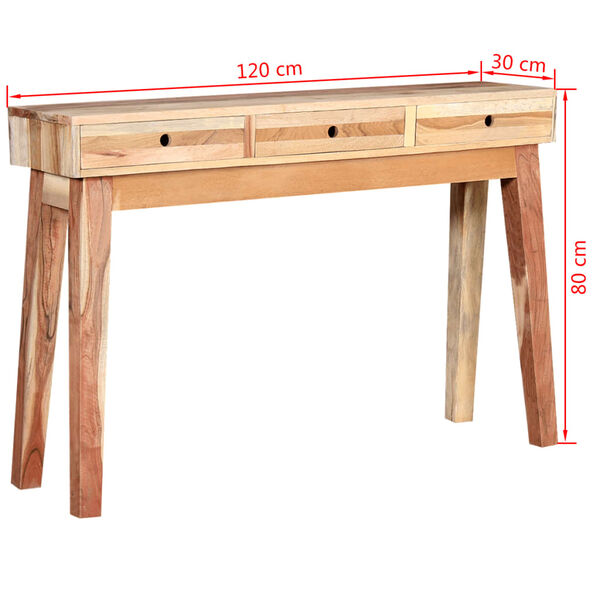 vidaXL Console Table Solid Reclaimed Wood