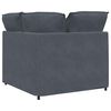 vidaXL Modular Sofa Corner Module with Cushions Dark Grey 100 cm