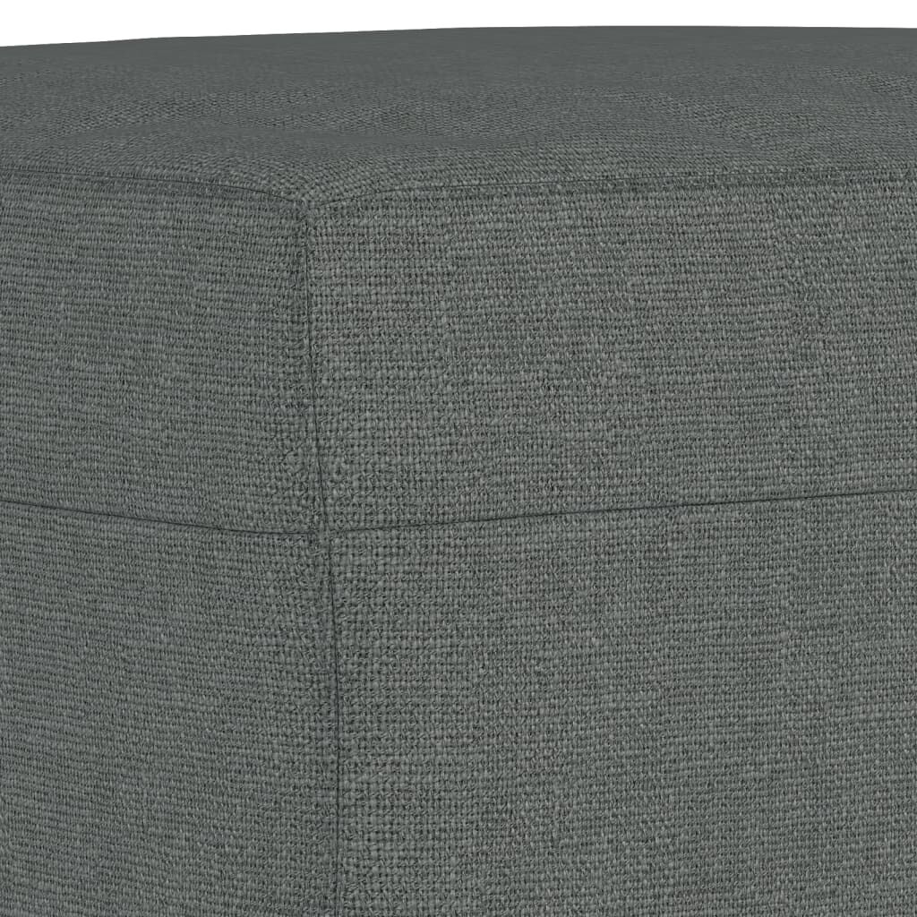 vidaXL Footstool Dark Grey 60x50x41 cm Fabric