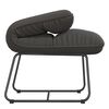 vidaXL Leisure Chair with Metal Frame Dark Grey Velvet